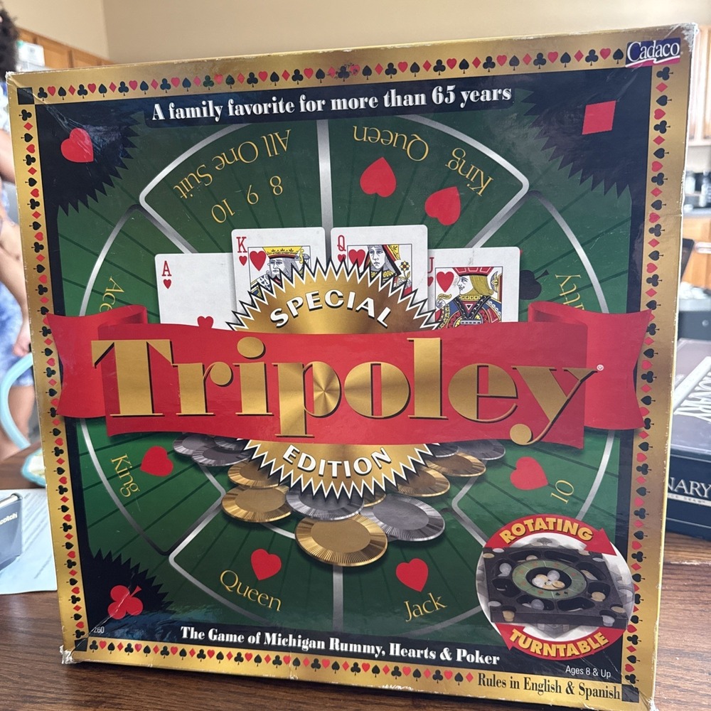 Cadaco 1997 Tripoley 65th Anniversary Edition Board Game